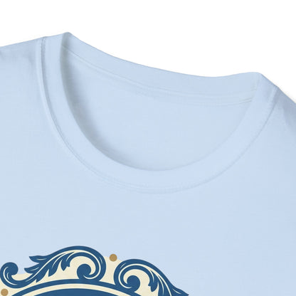 Vintage Blue Rococo Smartphone Toile -  T-Shirt