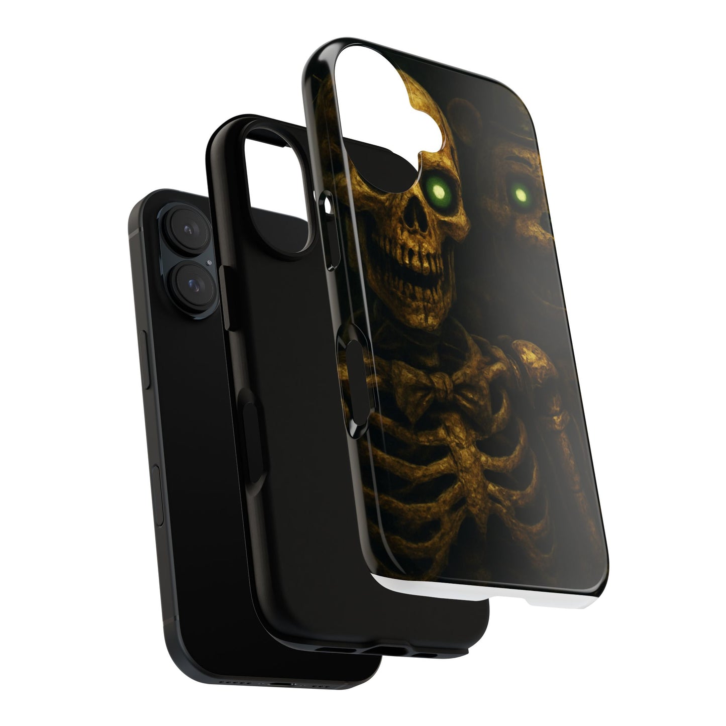 Skull Phone Case - Tough Cases, Halloween Gift, Unique Phone Accessory, Quirky Tech Cover, Halloween Decor, Dark Aesthetic