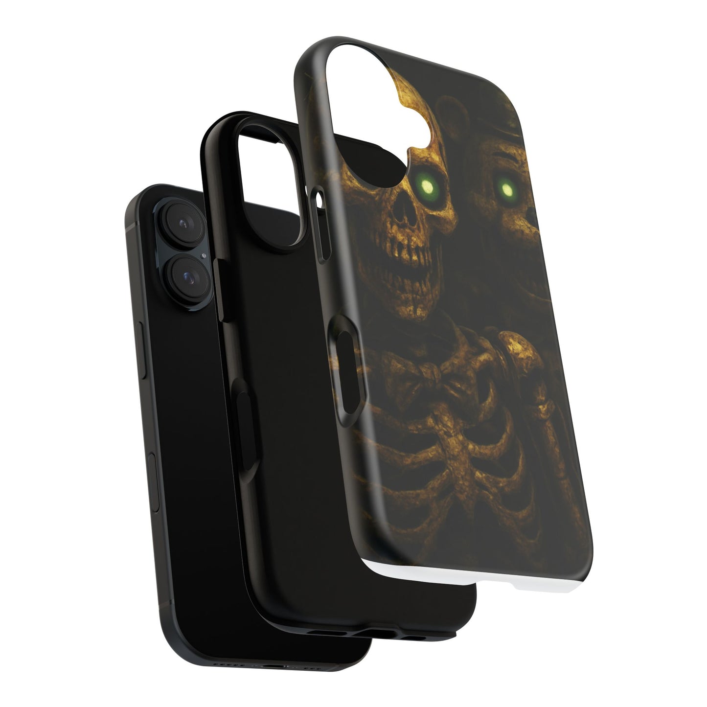 Skull Phone Case - Tough Cases, Halloween Gift, Unique Phone Accessory, Quirky Tech Cover, Halloween Decor, Dark Aesthetic