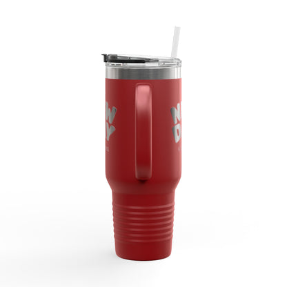 40oz Insulated Travel Mug — "It's a New Day" Motivational Tumbler