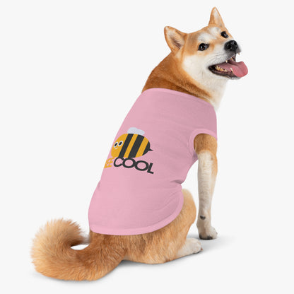 Bee Cool Pet Tank Top — Cute Yellow Bee Dog Shirt