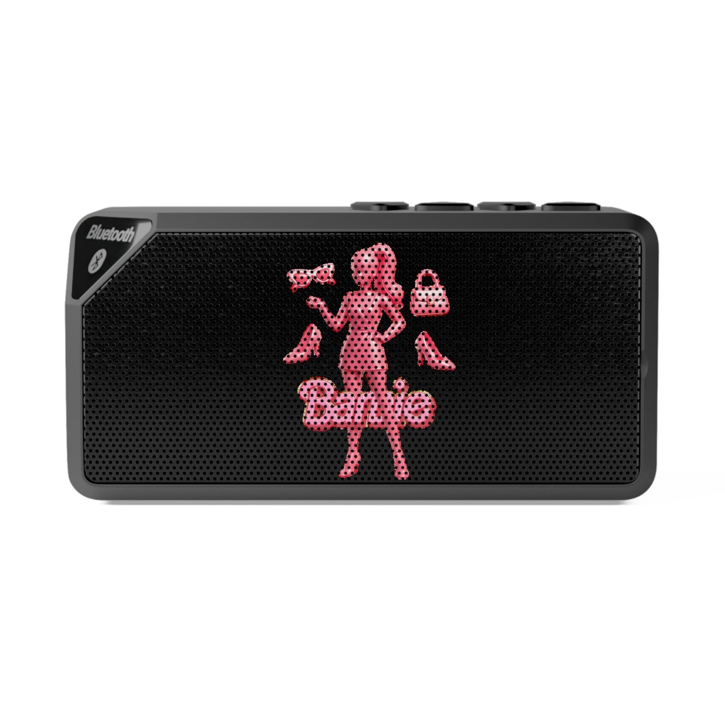 Jabba Barbie themed Bluetooth Speaker — Portable Wireless Speaker with Pink Jellyfish Mesh Design