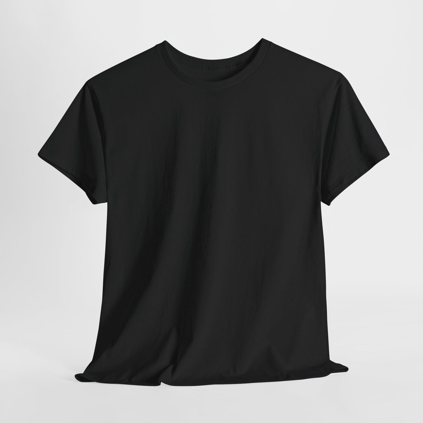 Women’s Casual Black Heavy Cotton Tee - Perfect for Everyday Comfort