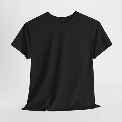 Women’s Casual Black Heavy Cotton Tee - Perfect for Everyday Comfort