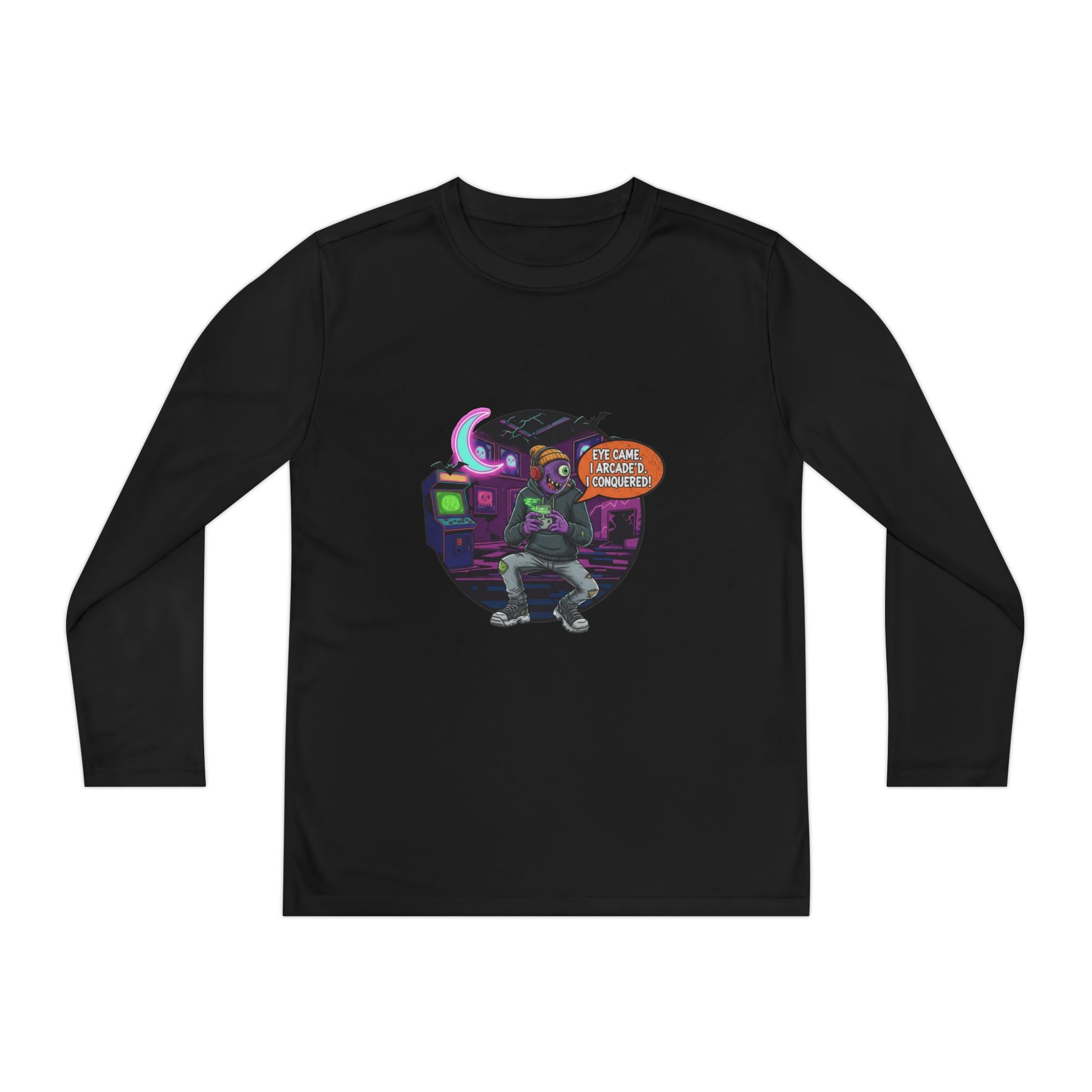 Youth Gamer Long Sleeve Tee, Retro Gaming Gift, Unisex Shirt, Video Game Apparel, Cute Gamer Top, Everyday Casual Wear