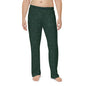 Men's Dark Green Holiday Pajama Pants — Minimal Christmas Icons All-Over Print