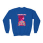 “Dream Life” girls “Barbie style” Youth Crewneck Sweatshirt — Retro Sunset Girl Graphic