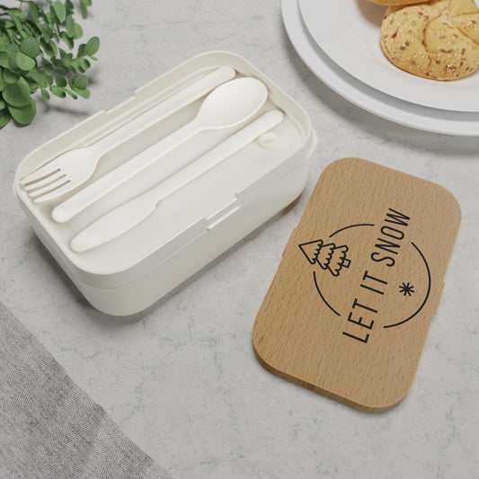 Let It Snow Bento Lunch Box – Eco-Friendly Storage for Winter Meals