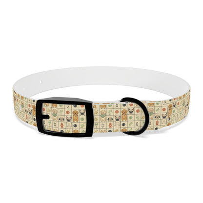 Vintage Puppy Pattern Dog Collar – Cute Retro Dogs & Bones Design