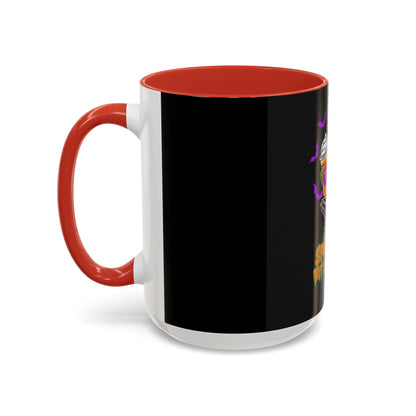 Spooky Skeleton Coffee Mug, Halloween Gift, Caffeinated Mug, Gothic Cup, Unique Drinkware, Perfect for Fall Celebrations