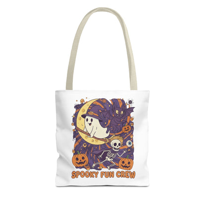 Spooky Fun Crew Halloween Tote Bag, Trick or Treat Bag, Haunted House Accessory, Fall Gift, Party Favor