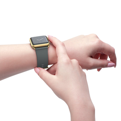Stylish Gray Silicone Watch Band for Apple Watch - Modern & Comfortable Design
