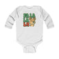 Infant Bodysuit - 'Fa La La' Cute Reindeer Christmas Baby Long Sleeve Onesie