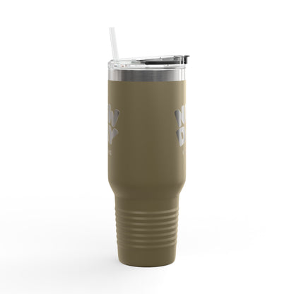 40oz Insulated Travel Mug — "It's a New Day" Motivational Tumbler