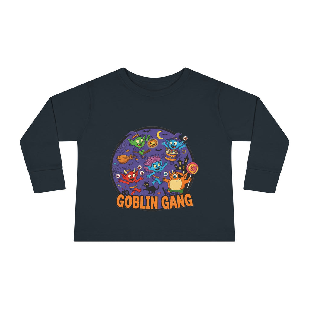 Goblin Gang Toddler Long Sleeve Tee - Fun Kids Shirt, Halloween Outfit, Birthday Gift, Playtime Apparel, Cute Toddler Fashion