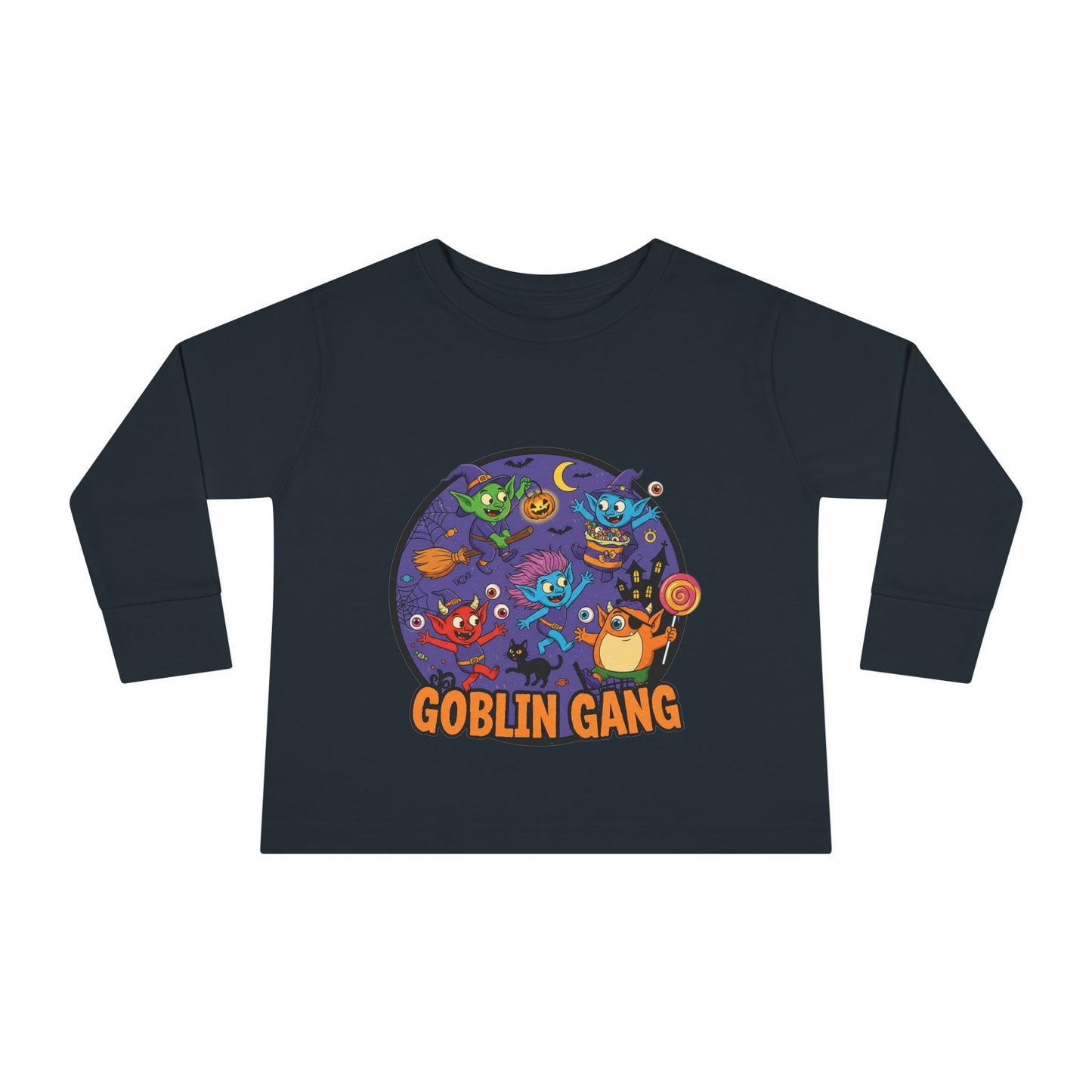 Goblin Gang Toddler Long Sleeve Tee - Fun Kids Shirt, Halloween Outfit, Birthday Gift, Playtime Apparel, Cute Toddler Fashion