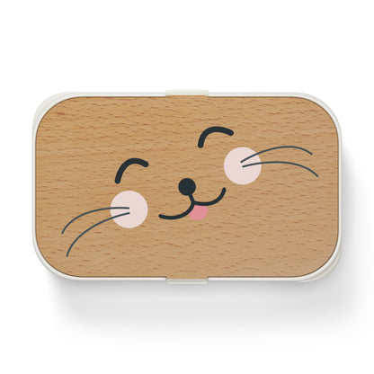 Cute Cat Face Bento Lunch Box - Adorable Lunch Container for Kids & Adults