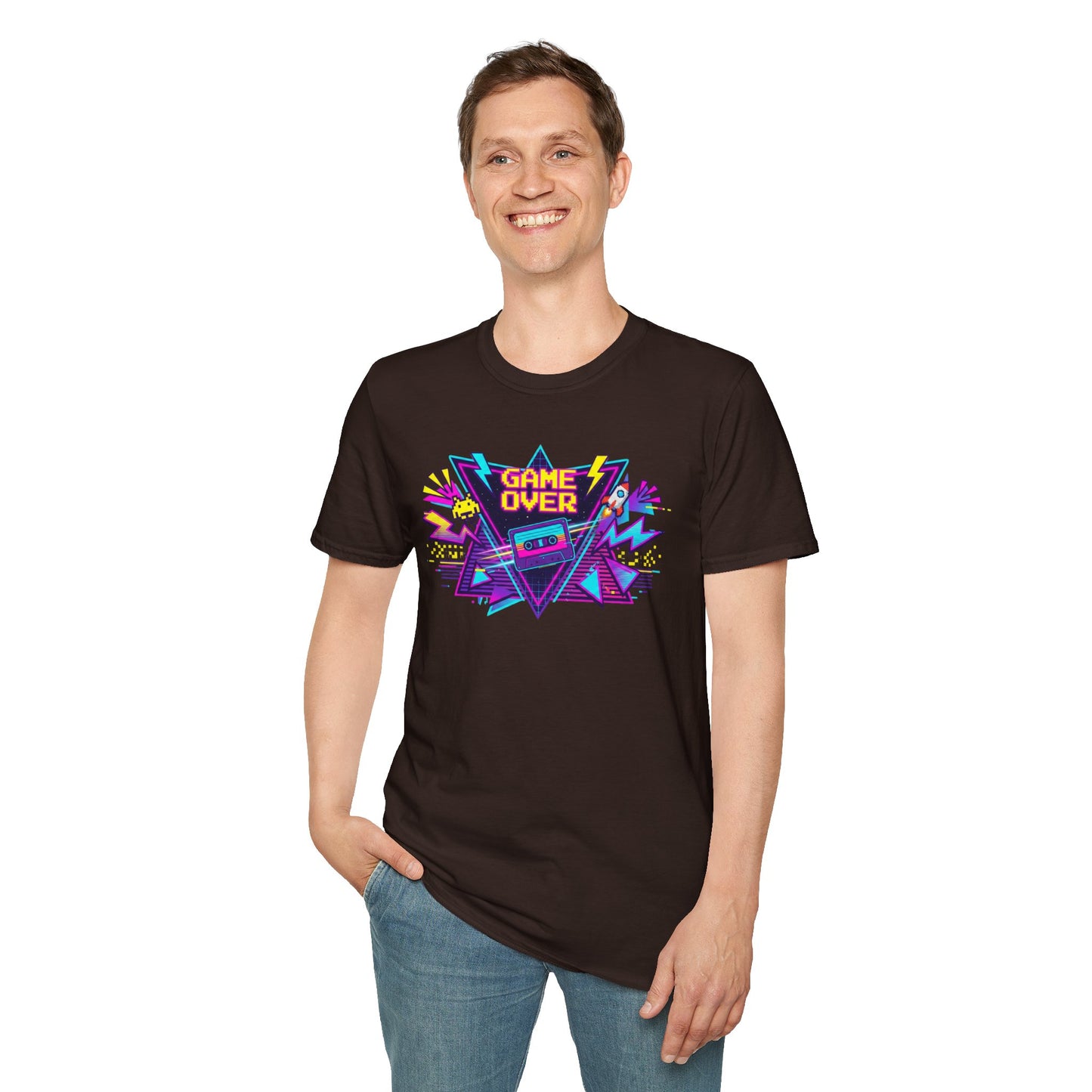 Retro 'Game Over' Graphic T-Shirt — 80s Arcade Gamer Tee
