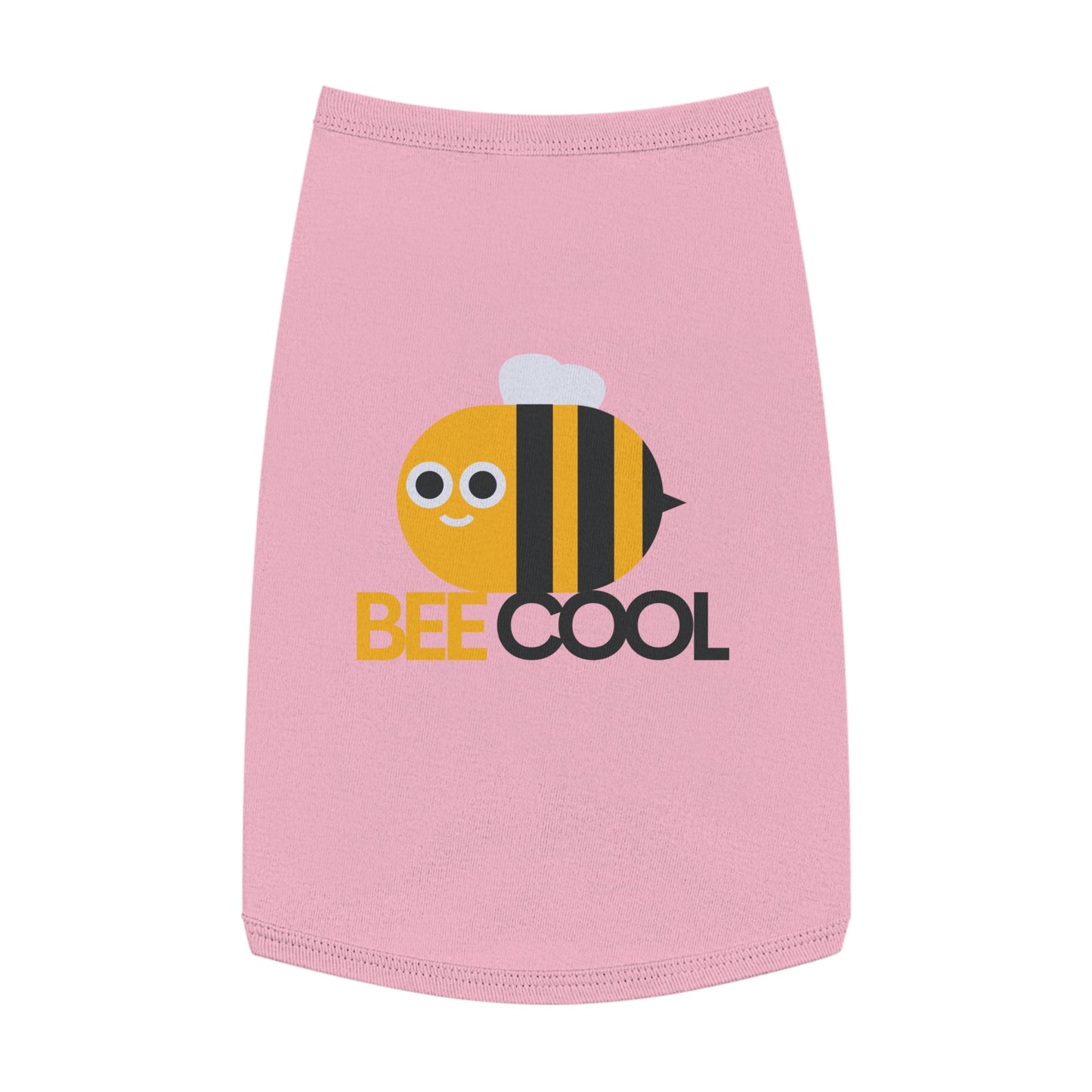 Bee Cool Pet Tank Top — Cute Yellow Bee Dog Shirt