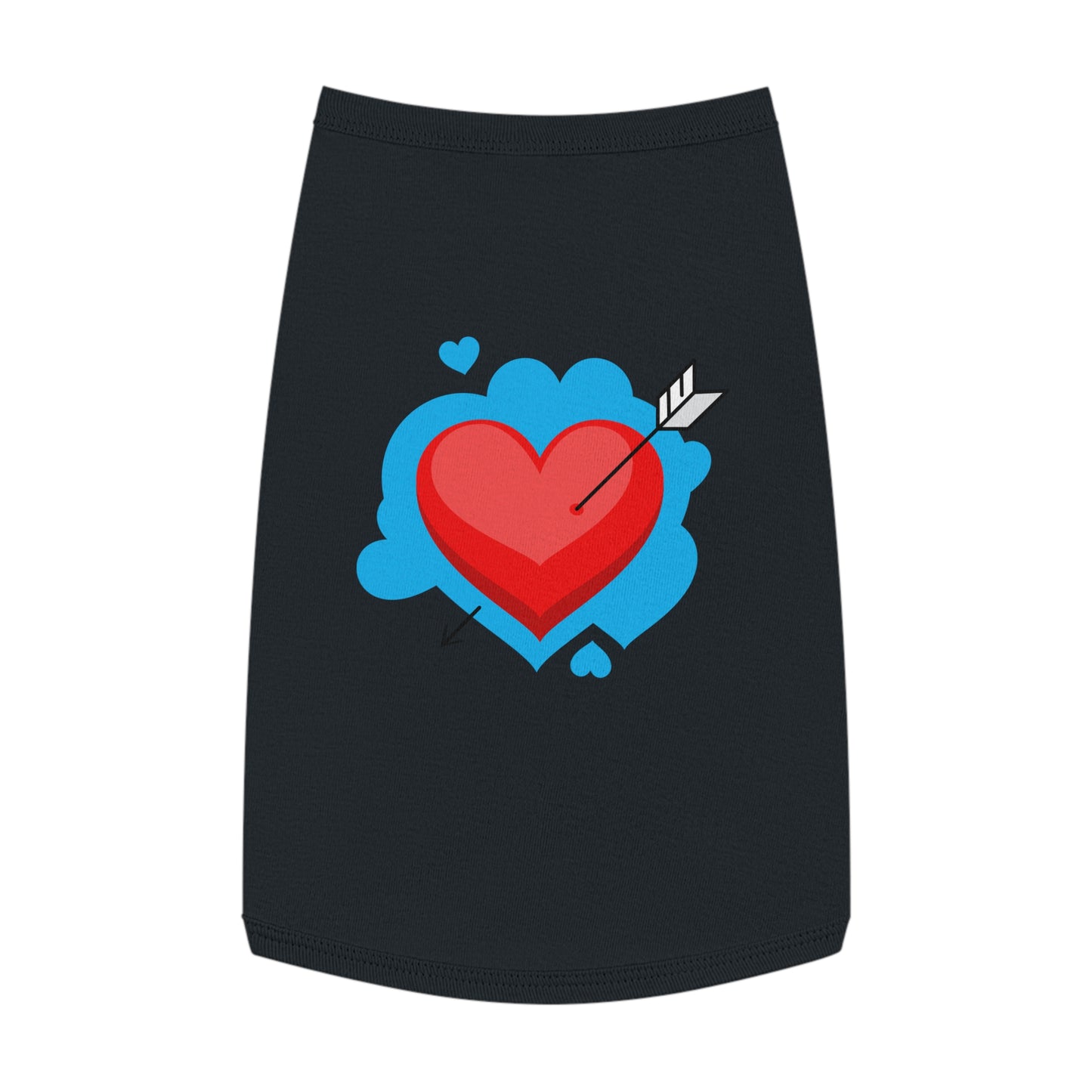 Pet Tank - Arrow Through Heart Cute Valentine Dog Shirt
