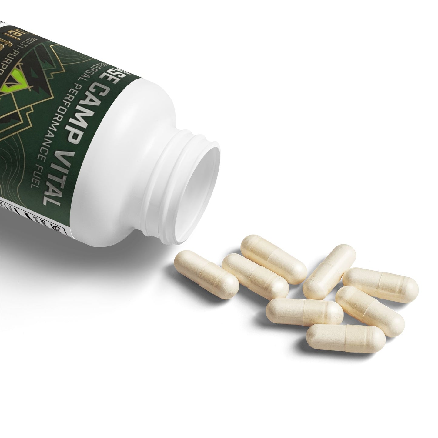 Base Camp Vital Ashwagandha & Black Pepper – Stress & Performance Support | Supports the USO (60 capsules) (free shipping)