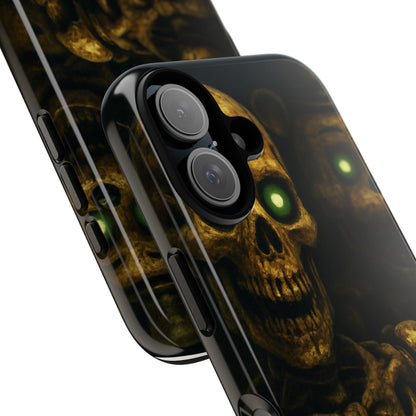 Skull Phone Case - Tough Cases, Halloween Gift, Unique Phone Accessory, Quirky Tech Cover, Halloween Decor, Dark Aesthetic