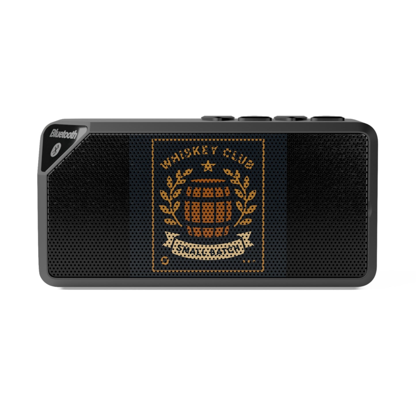 Whiskey themed Bluetooth Speaker — Whiskey Club Barrel Graphic Portable Speaker