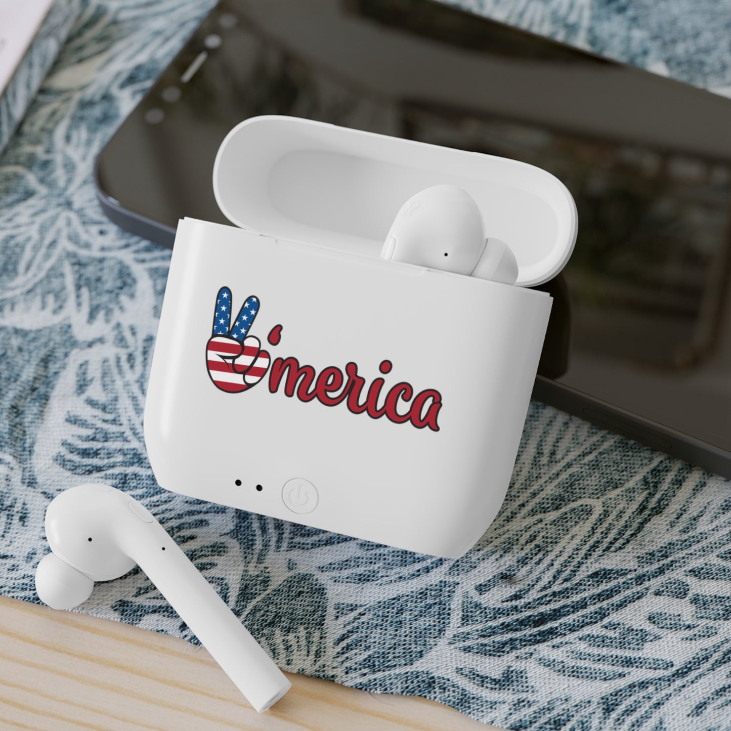 'Merica Patriotic Wireless Earbuds Case