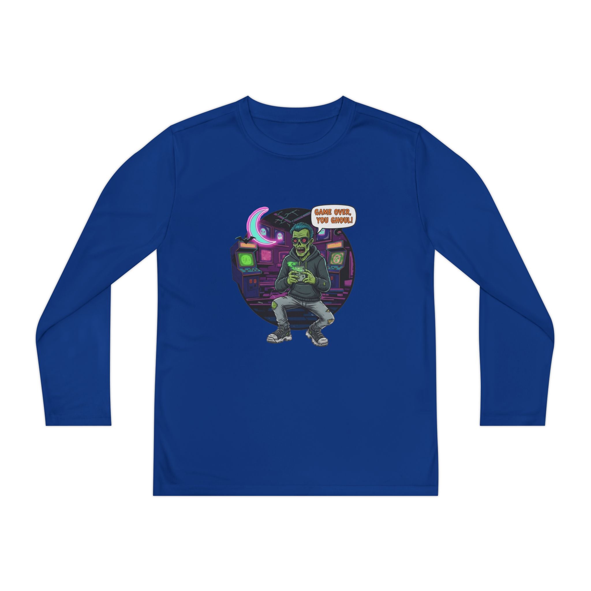 Youth Long Sleeve Tee, Gamer Shirt, Kids Graphic Tee, Halloween Costume Top, Fun Kids Apparel, Birthday Gift for Boys