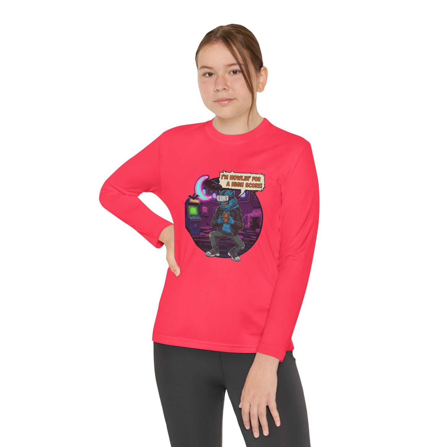 Youth Graphic Long Sleeve Tee - Cool Gamer Vibe, Perfect for Gaming Events, Birthdays, Holidays, Casual Wear, Gift Idea