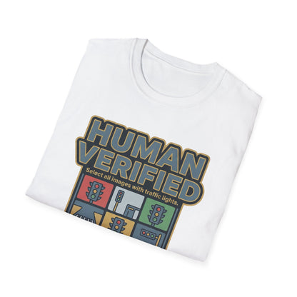 Human Verified T-Shirt — "I Am Not a Robot" CAPTCHA Graphic Tee
