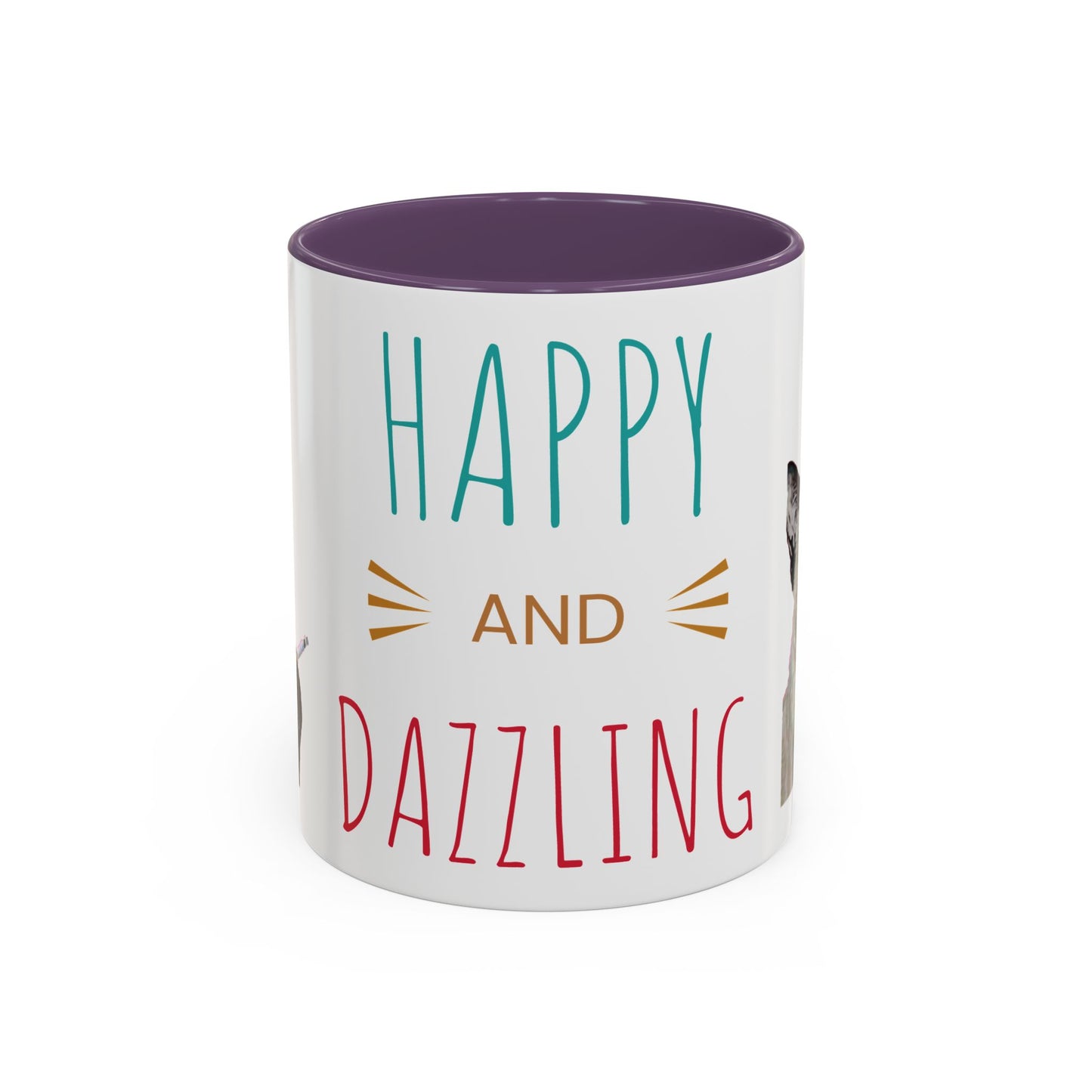 Happy and Dazzling Smoking Cat Accent Coffee Mug — 11/15oz (free shipping)