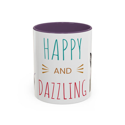 Happy and Dazzling Smoking Cat Accent Coffee Mug — 11/15oz (free shipping)