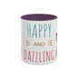 Happy and Dazzling Smoking Cat Accent Coffee Mug — 11/15oz (free shipping)