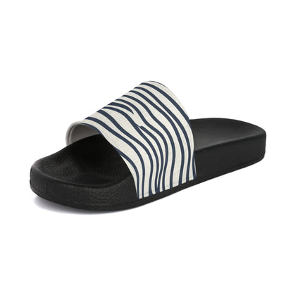 Women's Slide Sandals Minimalist Wavy Stripes / Organic Lines
