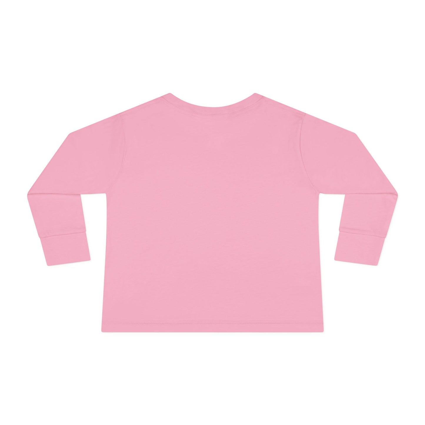 Sleigh All Day Toddler Long Sleeve Tee — Cute Pink Christmas Tree Holiday Shirt
