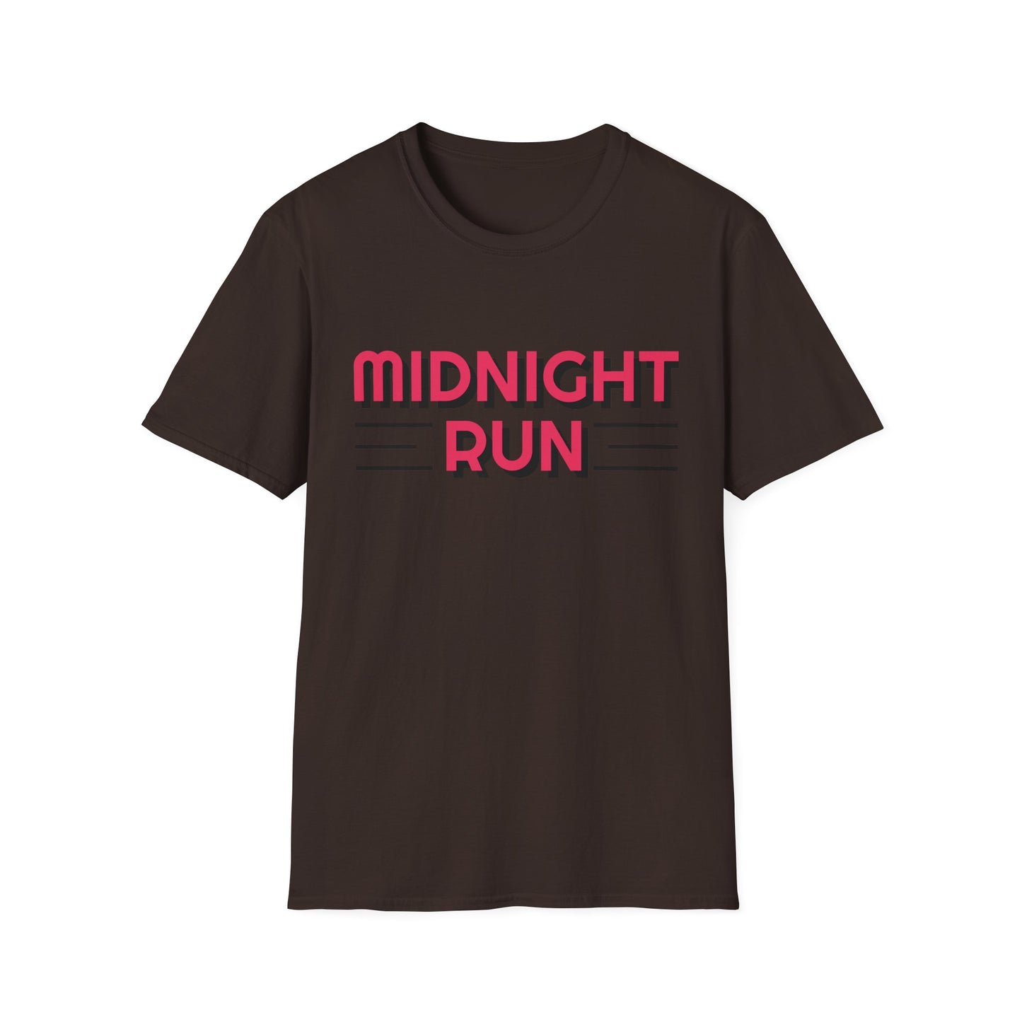 Midnight Run T-Shirt — Retro Pink Track Graphic Tee