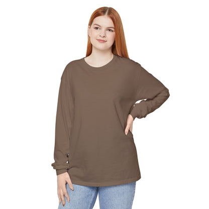 Women’s Comfortable espresso color Long Sleeve T-Shirt - Perfect for Casual Wear