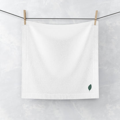 Simple Leaf Face Towel, Spa Gift, Bathroom Decor, Eco-Friendly Towel, Self-Care Essentials, Premium Quality Washcloth