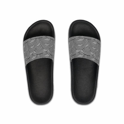 Men's Slide Sandals Minimalist Japanese Waves / Seigaiha Variation