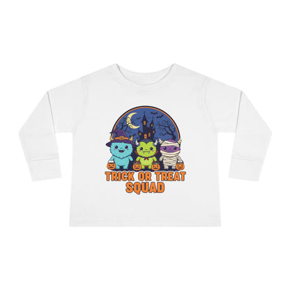 Toddler Halloween Long Sleeve Tee - Trick or Treat Squad, Cute Kids Shirt, Halloween Costume Tee, Toddler Fall Apparel, Kids Halloween [...]