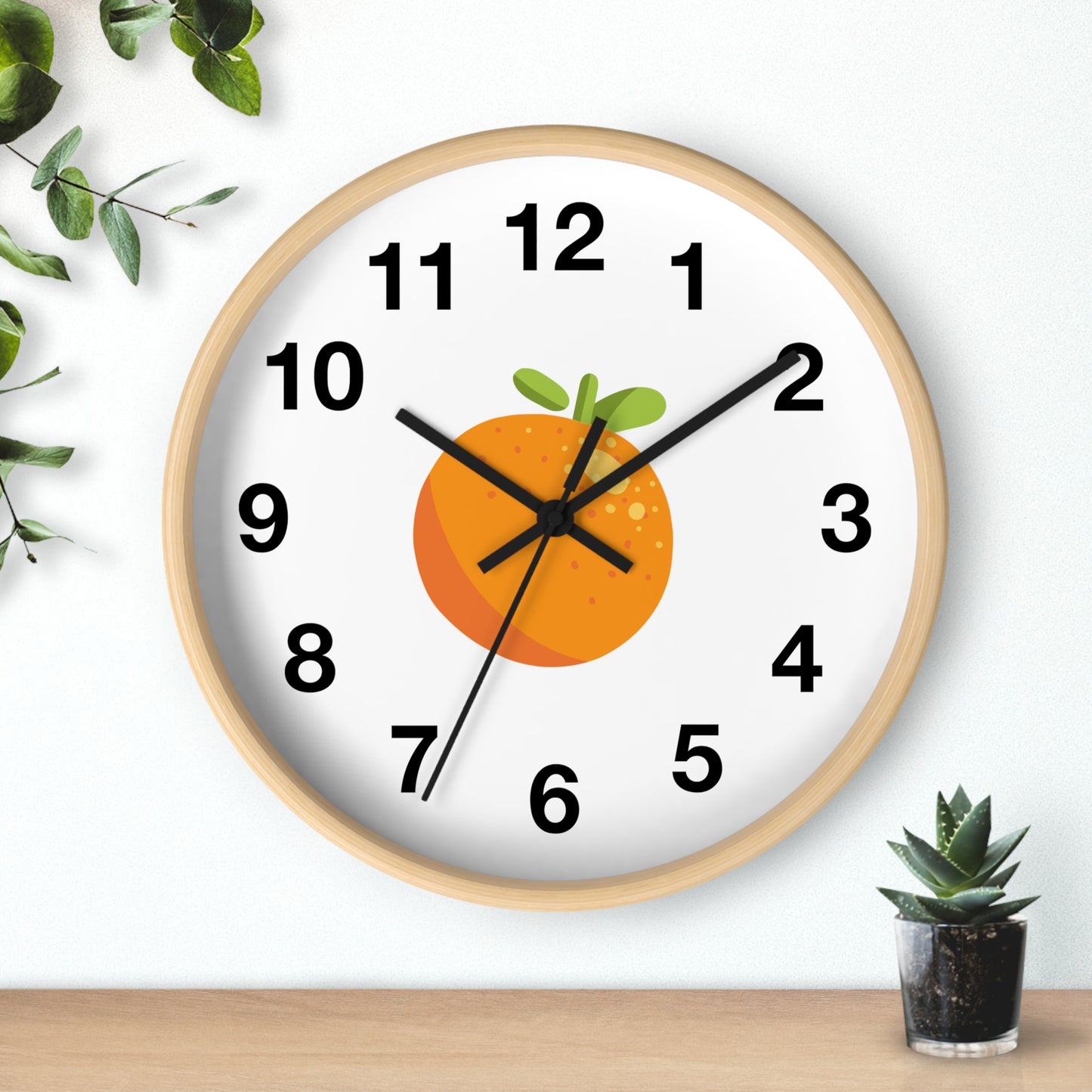 Cute Orange Fruit Wall Clock – Perfect for Kitchen Decor and Gift Ideas