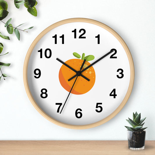 Cute Orange Fruit Wall Clock – Perfect for Kitchen Decor and Gift Ideas
