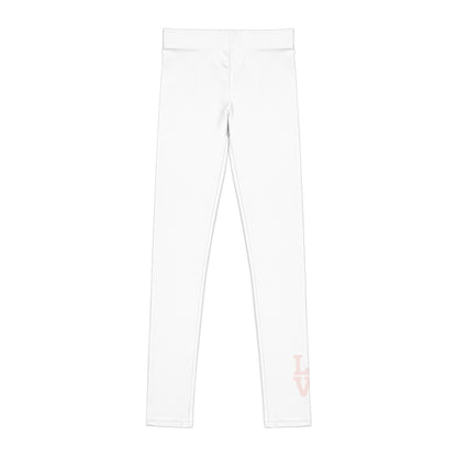 Love Inspired Youth Leggings - Perfect for Active Girls, Everyday Wear, Gifts, Sports, Valentine's Day