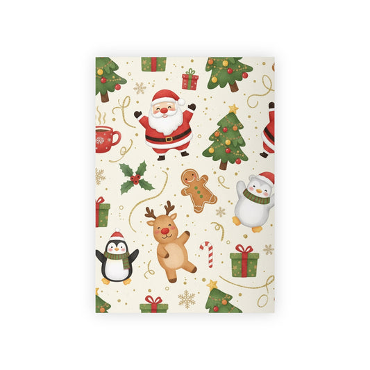 Santa and friends Gift Wrapping Paper Rolls, 1pc