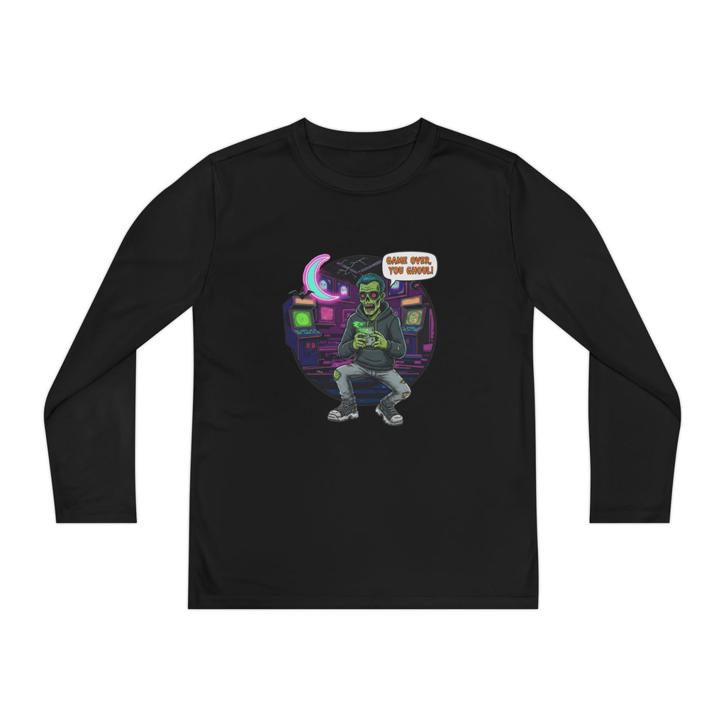 Youth Long Sleeve Tee, Gamer Shirt, Kids Graphic Tee, Halloween Costume Top, Fun Kids Apparel, Birthday Gift for Boys