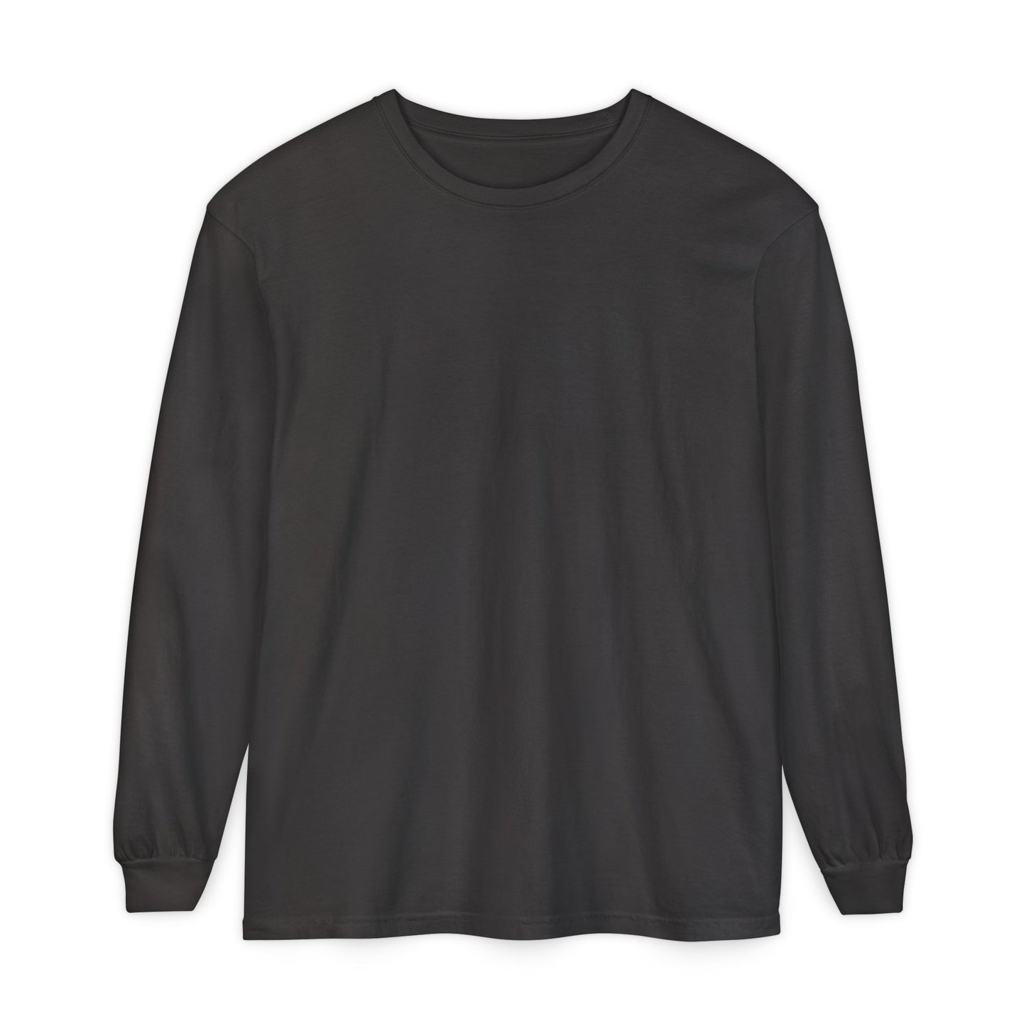 Women’s graphite Garment-Dyed Long Sleeve T-Shirt - Casual Comfort for Everyday Wear