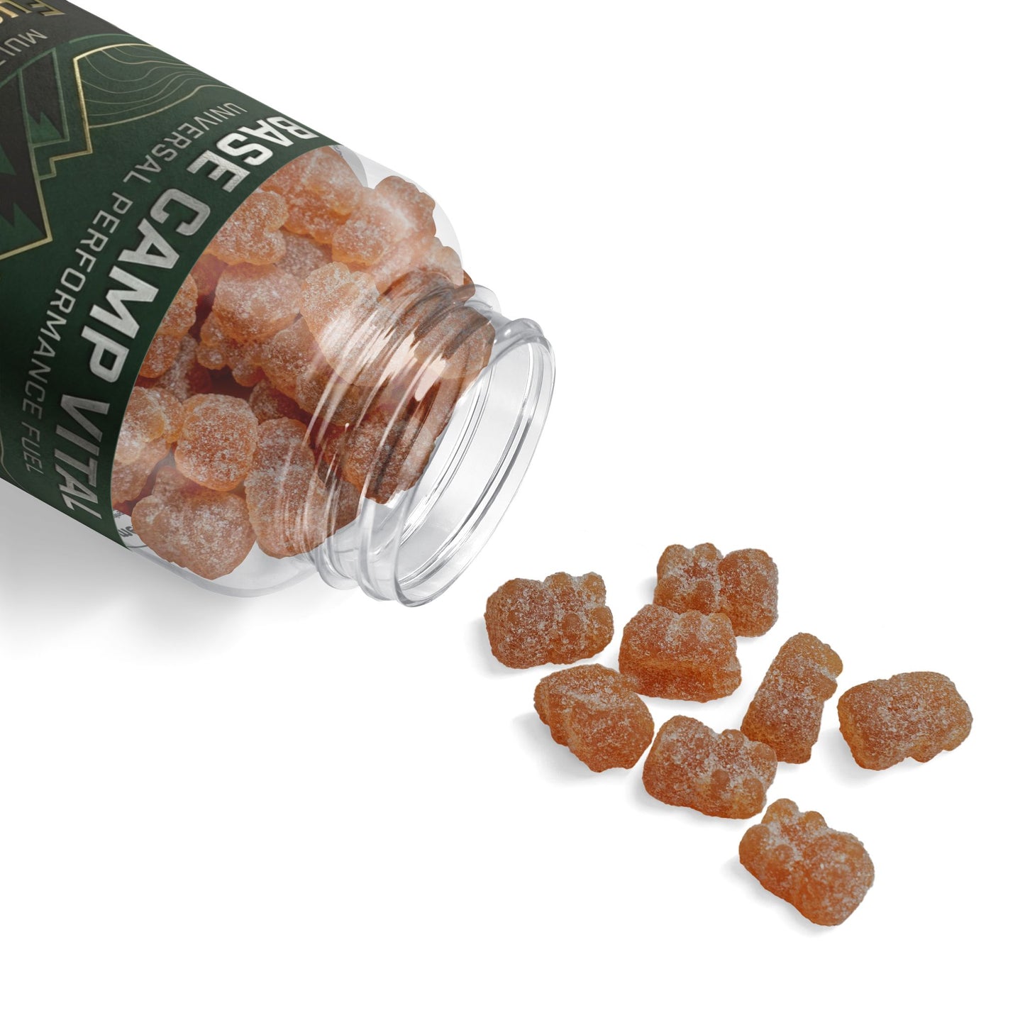 Base Camp Vital 60 Multivitamin Gummies – Energy, Exercise & Hair Support | Supports the USO (60 Gummies) (Free shipping)