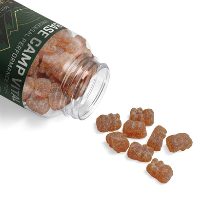 Base Camp Vital 60 Multivitamin Gummies – Energy, Exercise & Hair Support | Supports the USO (60 Gummies) (Free shipping)