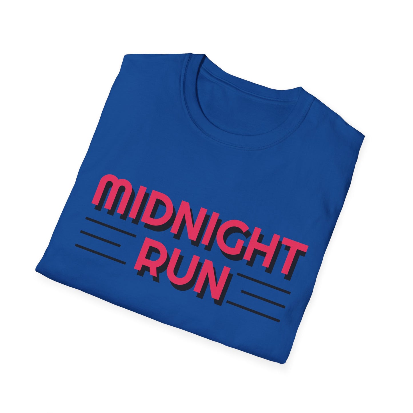 Midnight Run T-Shirt — Retro Pink Track Graphic Tee